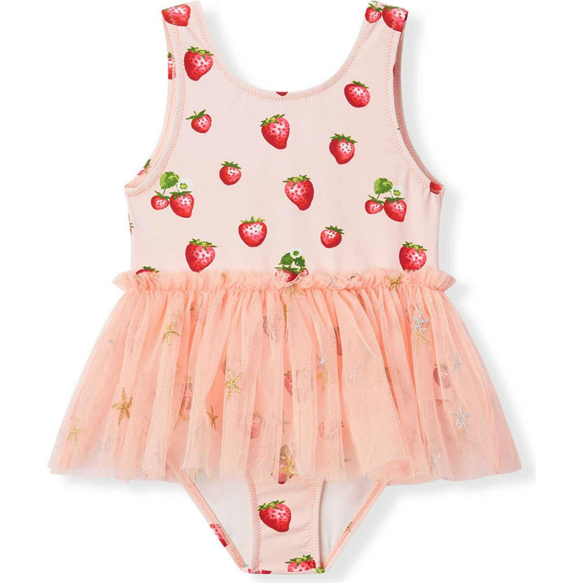 Strawberry Ballet Skirt Swimsuit