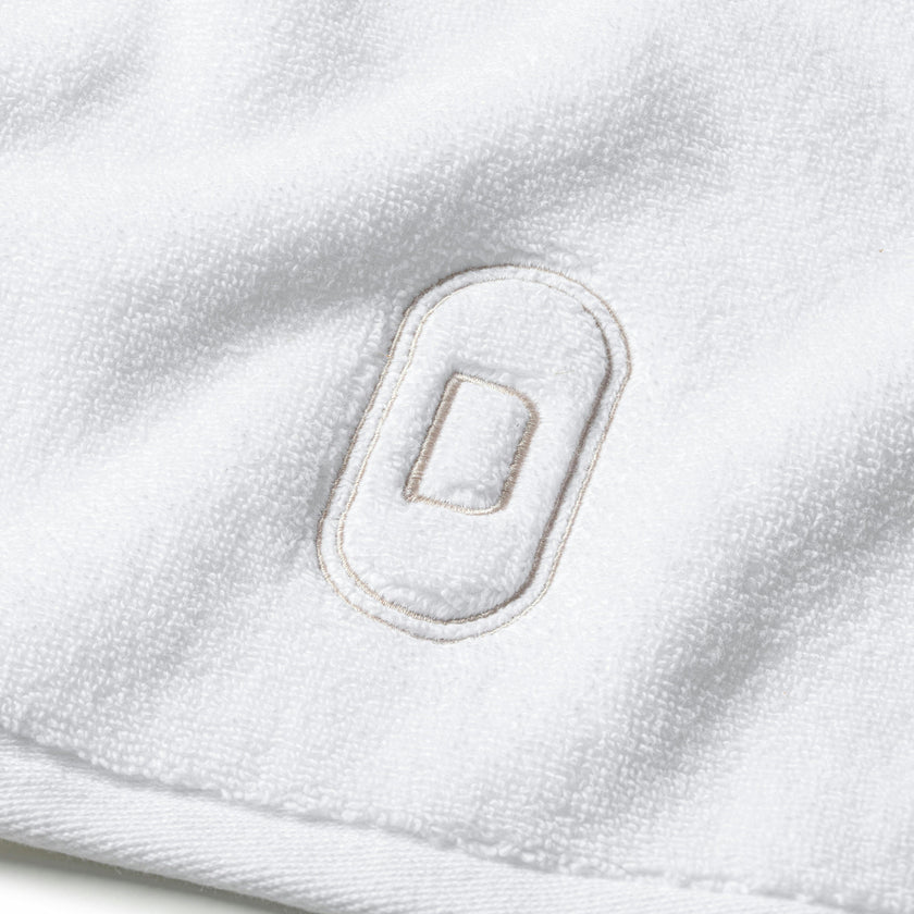 DH Oval Monogram Embroidered Fingertip Towel