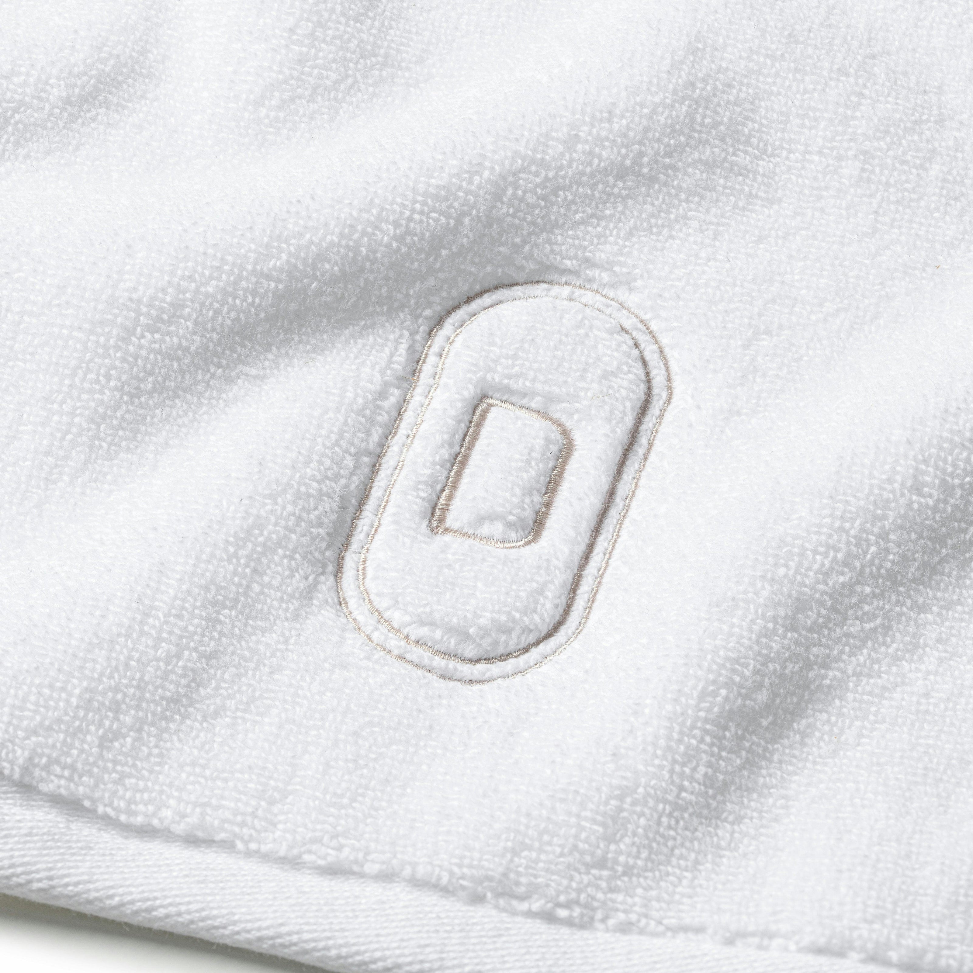DH Oval Monogram Embroidered Fingertip Towel