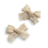Halo Luxe Mae Lattice Lace Double Clip Set - Sand