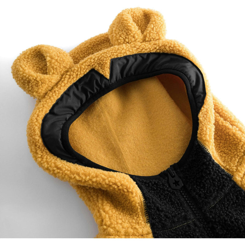 Teddy Fleece Jumpsuit, Brown