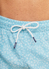 Sky Blue Bandana Men's Swim Shorts