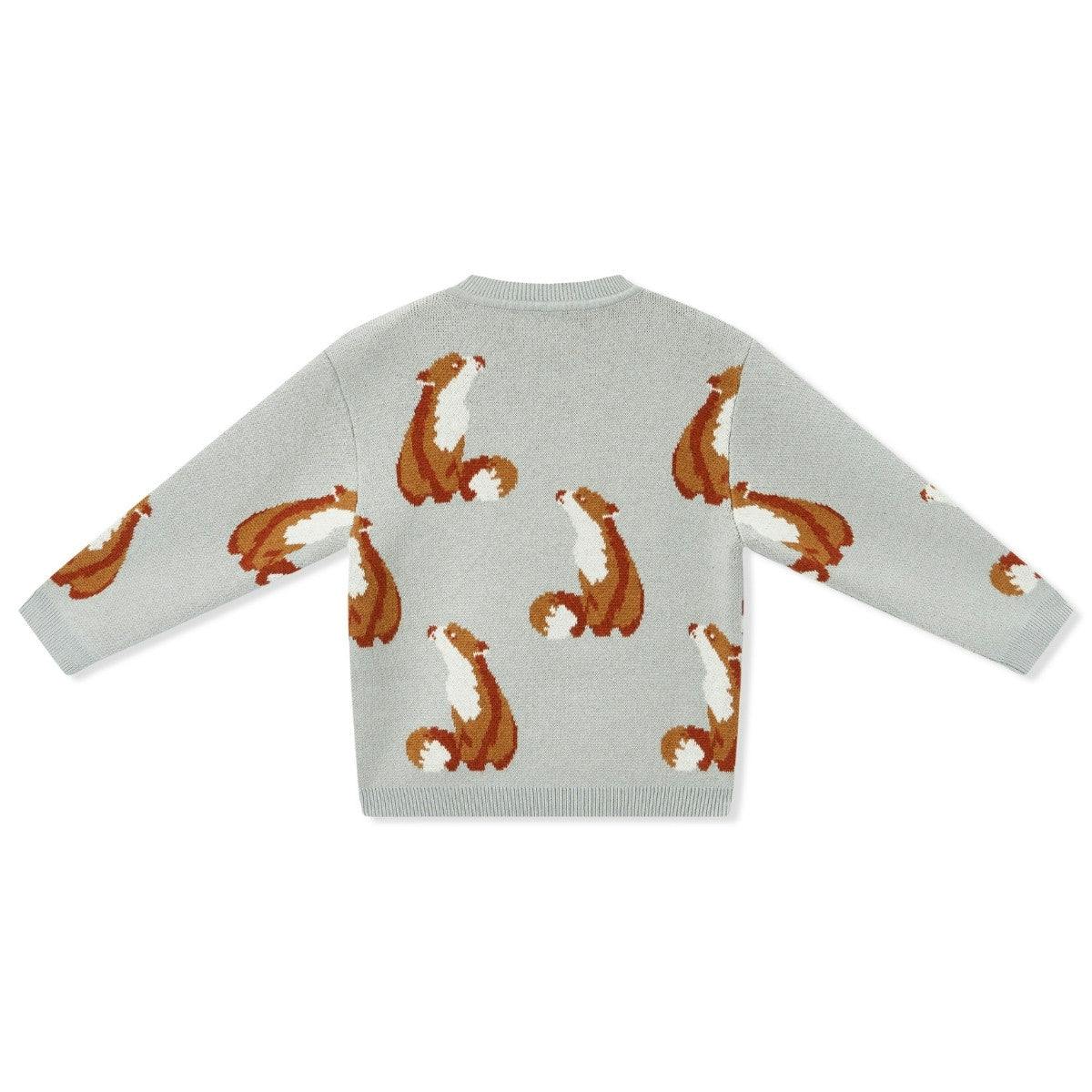 Knitted Birdseye Jacquard Sweater