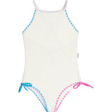 Sari Embroidered Trim One Piece Swimsuit