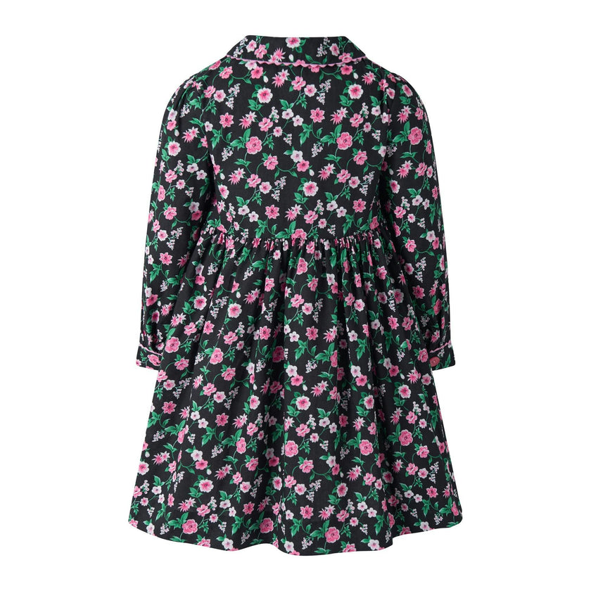 Floral Smocked Button Front Dress