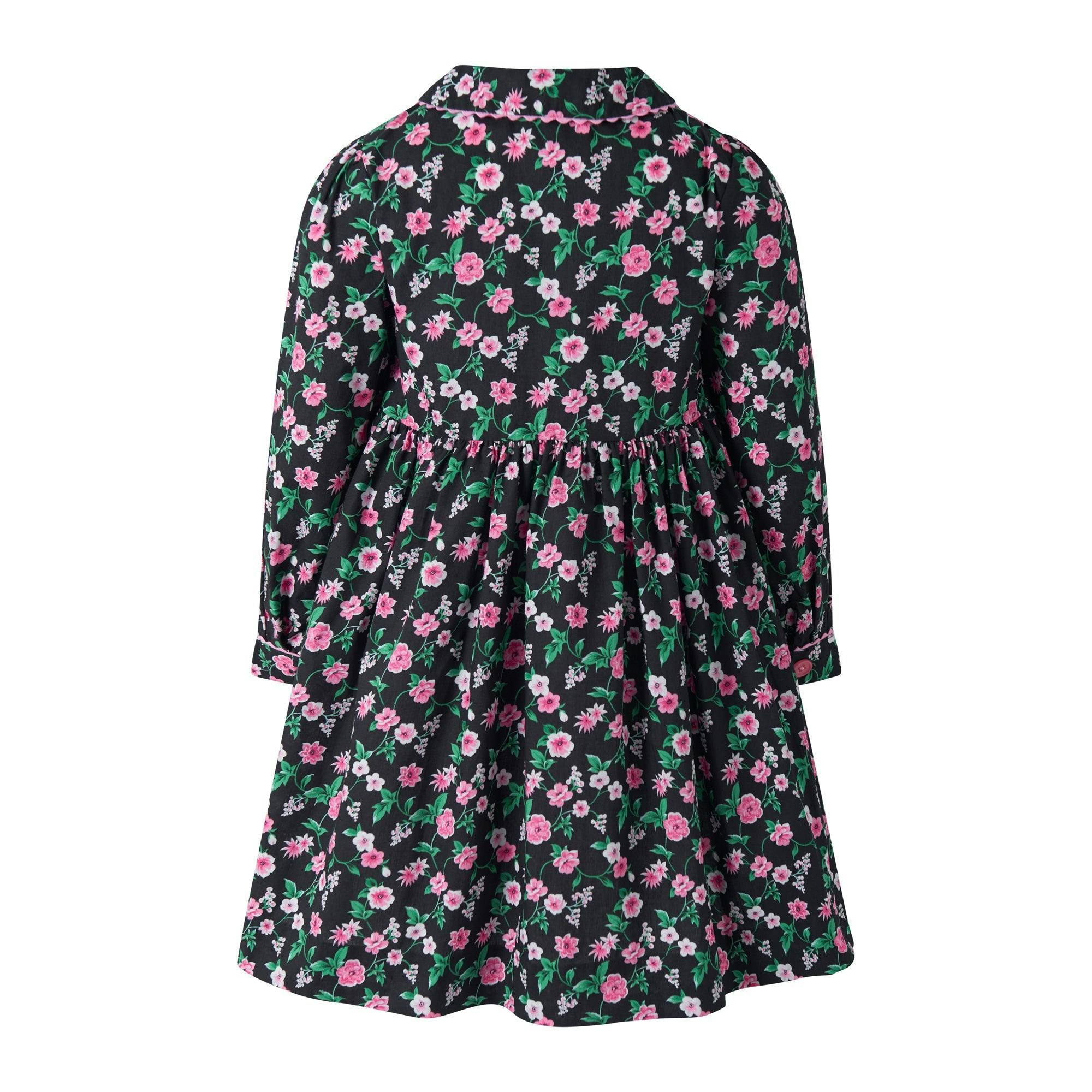 Floral Smocked Button Front Dress