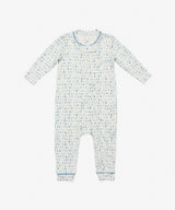 Ziggy Zip Romper, Blue ABC's