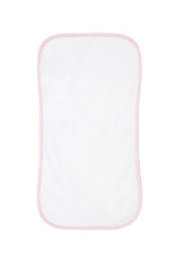 Pink Gingham Burp Cloth