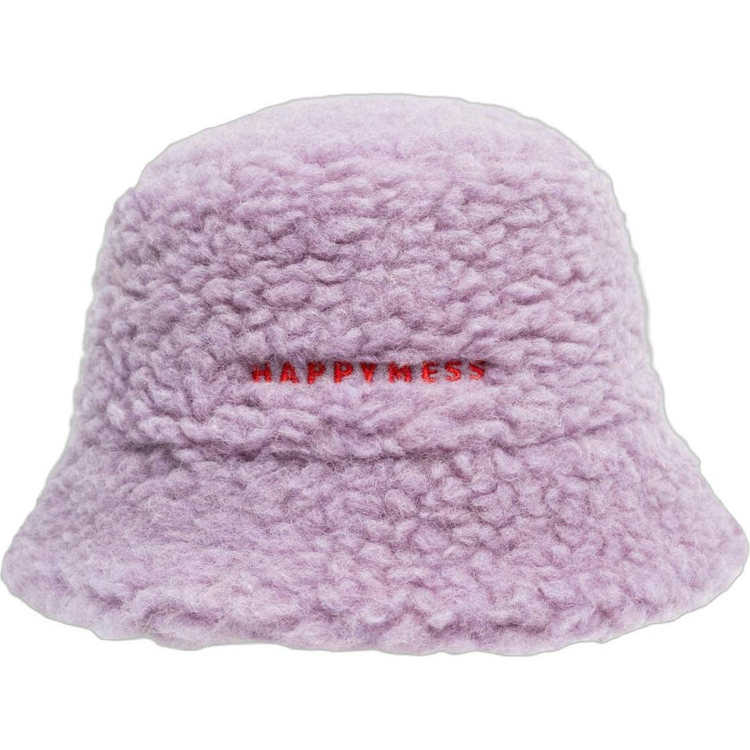 adult merino wool bucket hat - lilac cloud