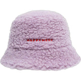adult merino wool bucket hat - lilac cloud