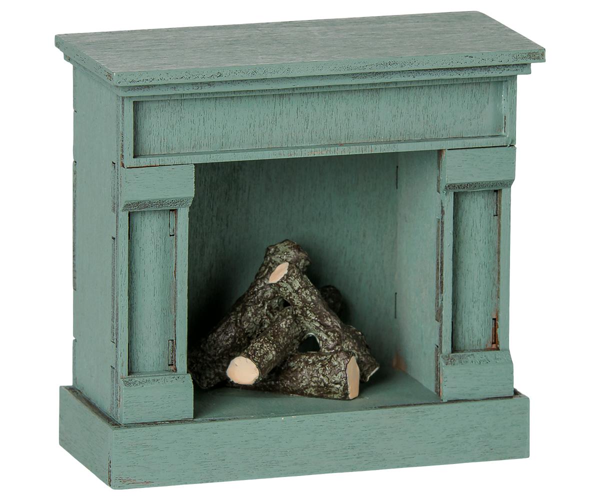 Fireplace, Mouse - Blue