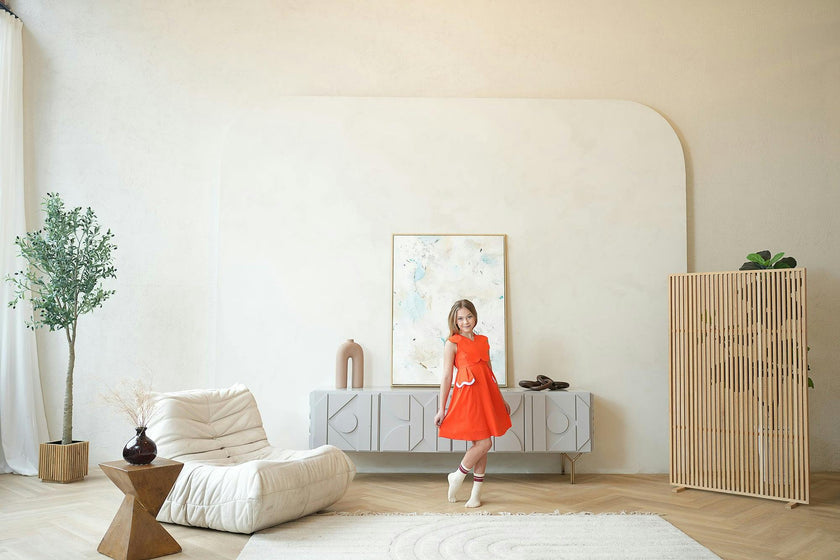 Colette Dress, Orange