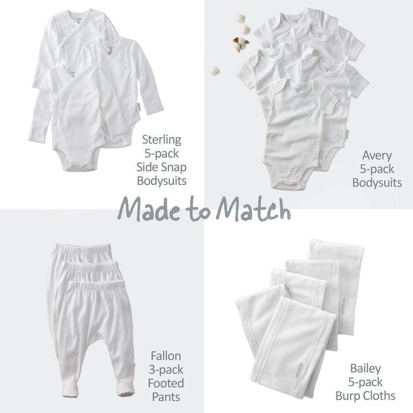 BAILEY 5-Pack BAILEY Burp Cloths