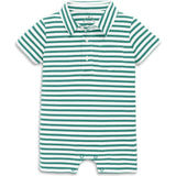 Clearance baby polo shortie in mini stripe