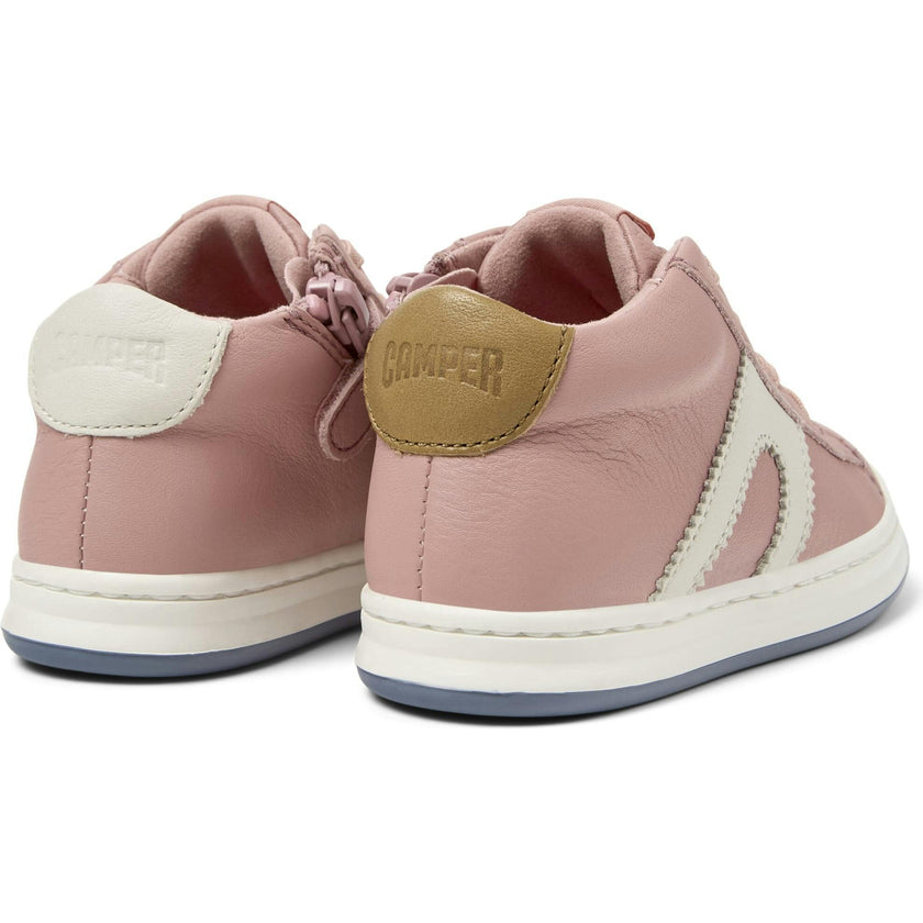Kids Twins Leather Sneakers, Pink