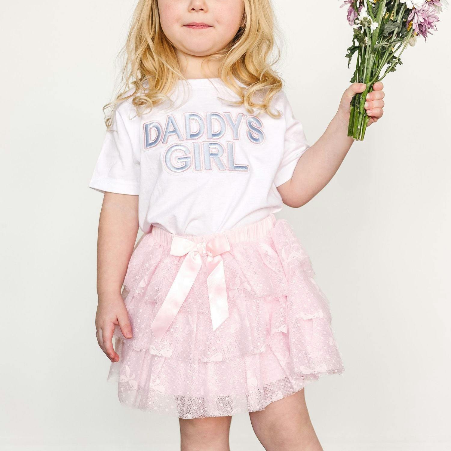 Daddy's Girl Patch Short Sleeve T-Shirt - White
