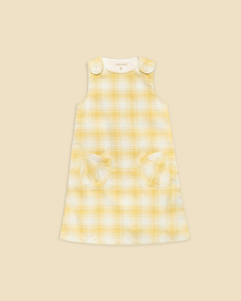 Jumper Dress in Daisy Plaid