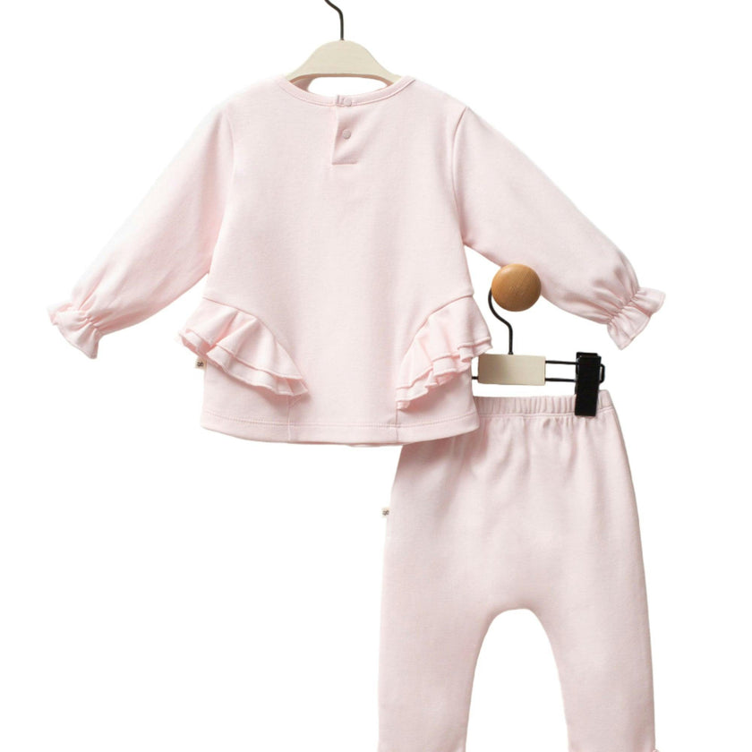 Pink Swan Ruffle Outfit Set