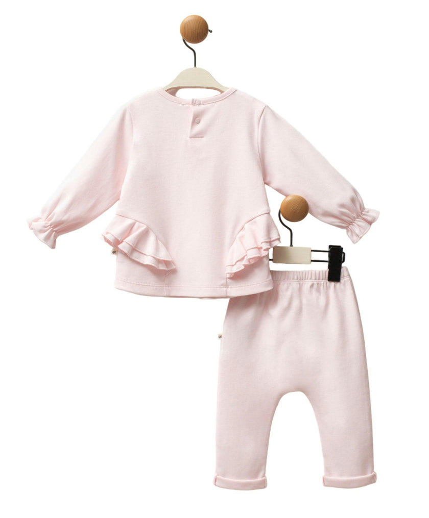 Pink Swan Ruffle Outfit Set