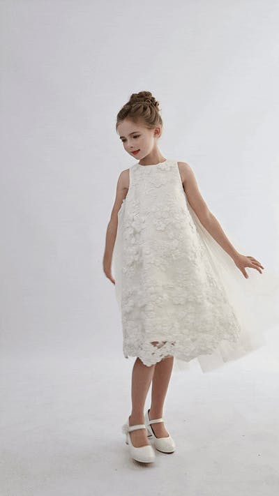 White Zeloria Formal Dress