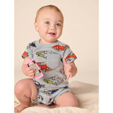 Pocket Shortie Baby Romper, Blue
