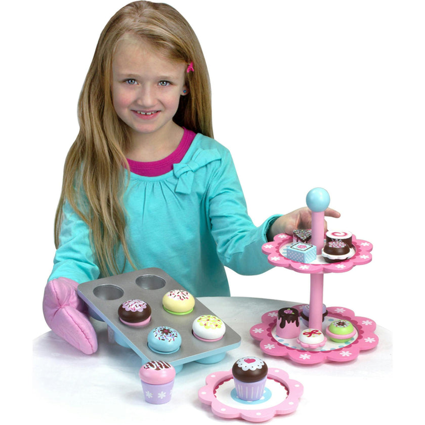 9 pcs Wooden Making Cakes Set