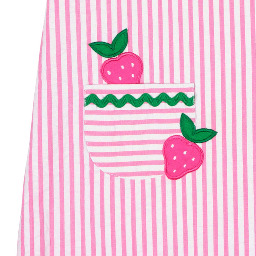 Seersucker Dress With Strawberries