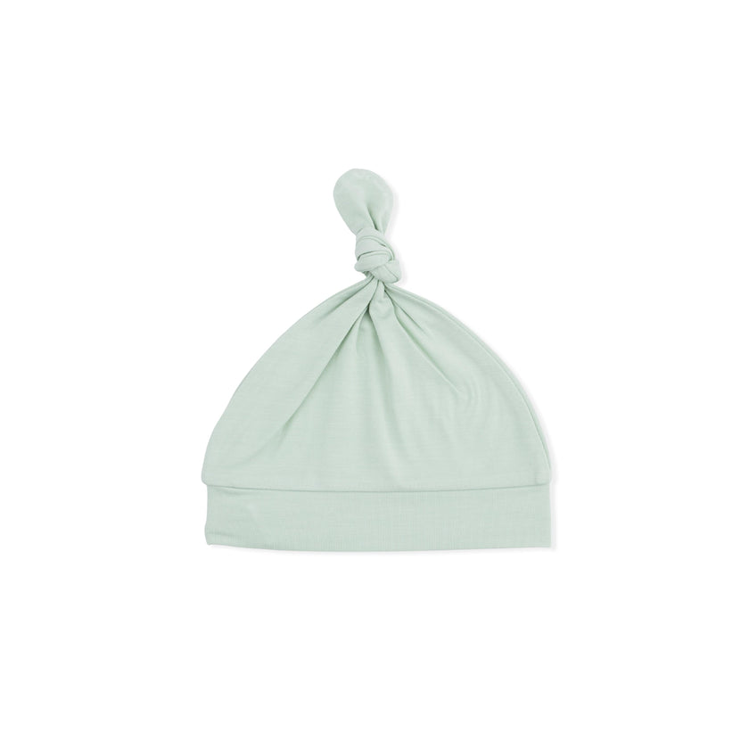 Solid Milky Green - Knotted Hat