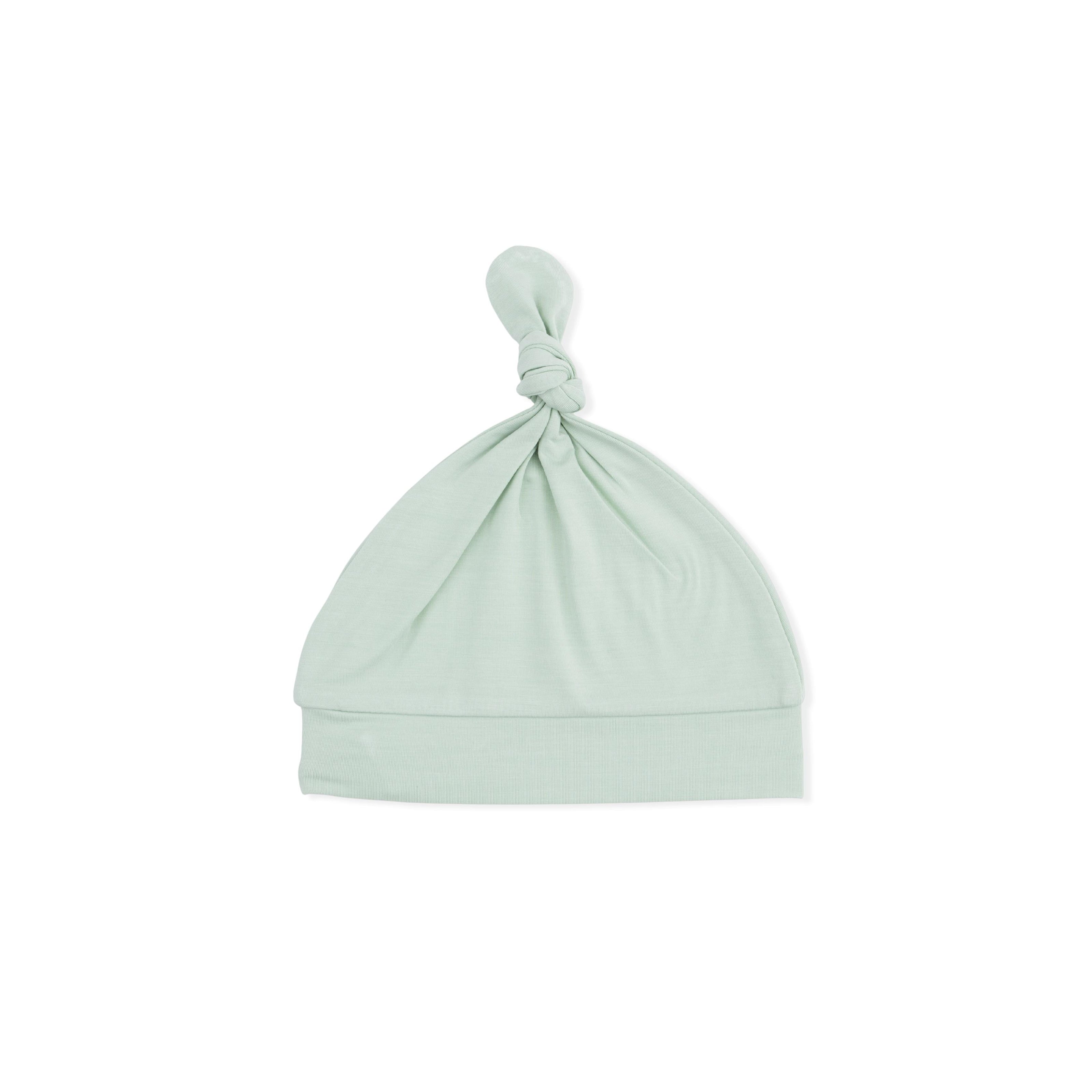 Solid Milky Green - Knotted Hat