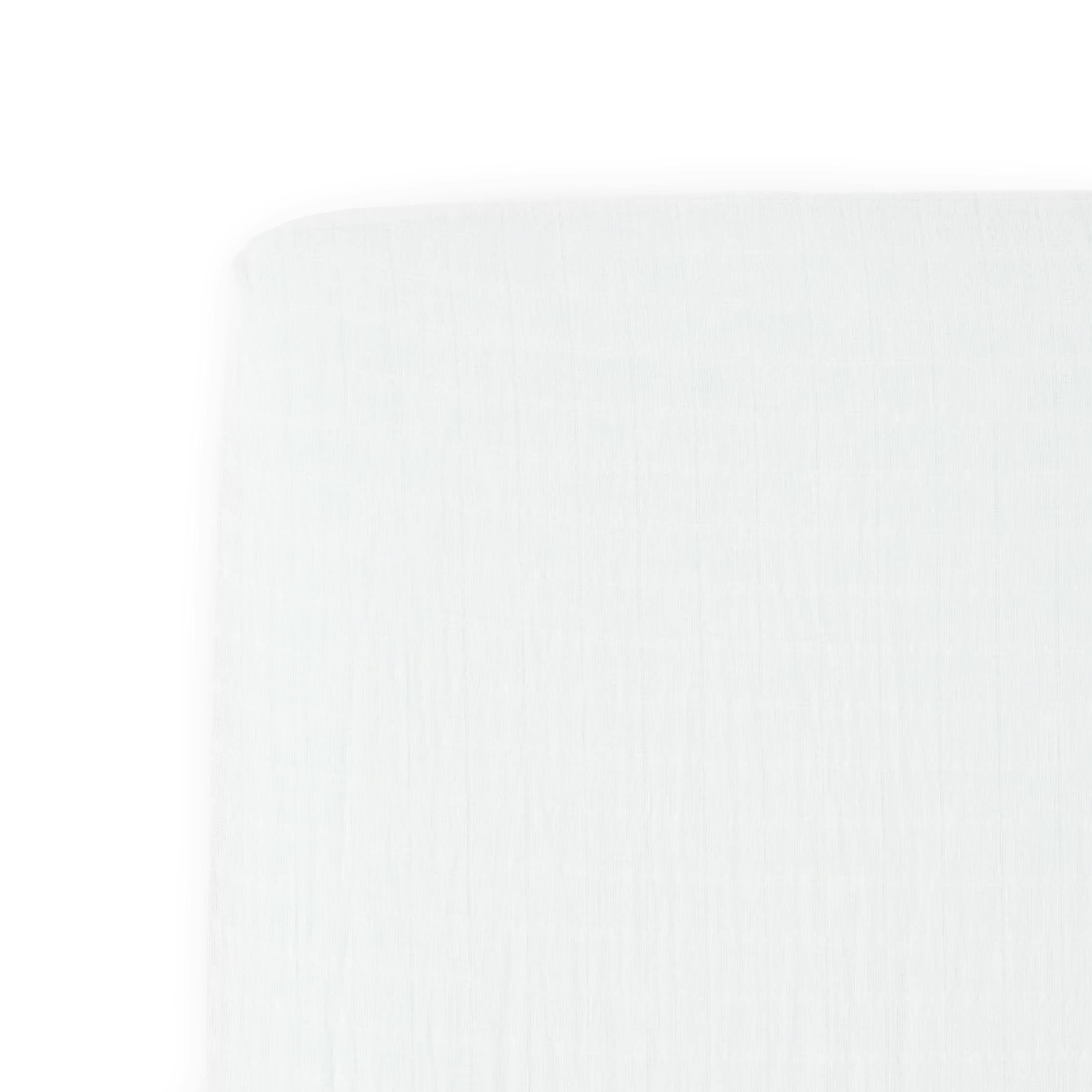 Cotton Muslin Crib Sheet - White