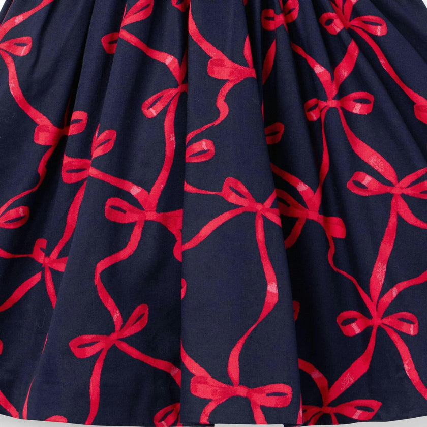 The Bow-Ment Dress, navy blue