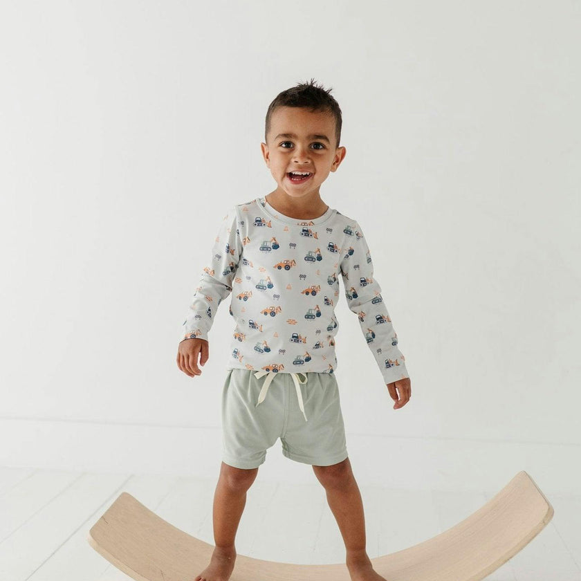 Boy's Long Sleeve Rash Guard Swim Shirt