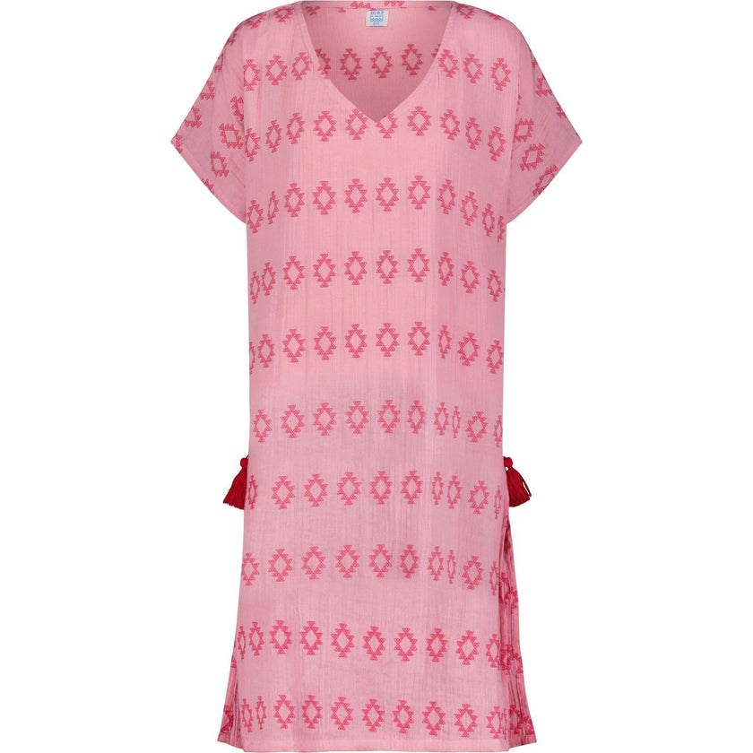 Capucine Women's Maxi Caftan Rose Embroidery