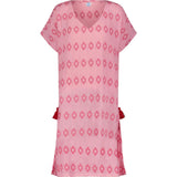 Capucine Women's Maxi Caftan Rose Embroidery