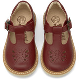 Rosie Vegan T-Bar Shoe, Burgundy