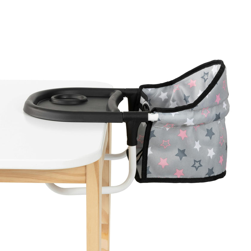 Bayer Design Dolls: Table Seat - Grey, Pink, Stars