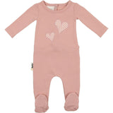 Gingham Hearts Footie