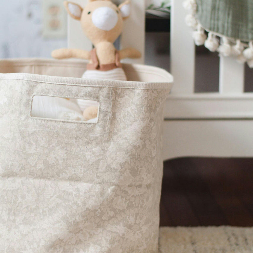 Willow Batik Canvas Storage Bin