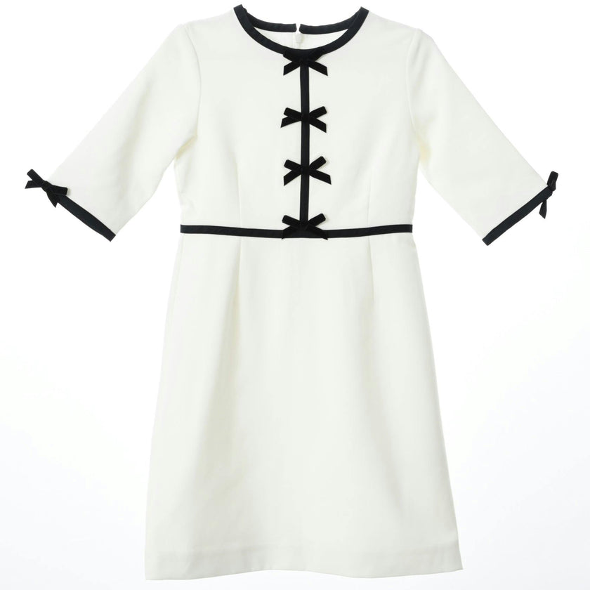 Anais bow dress (ivory)