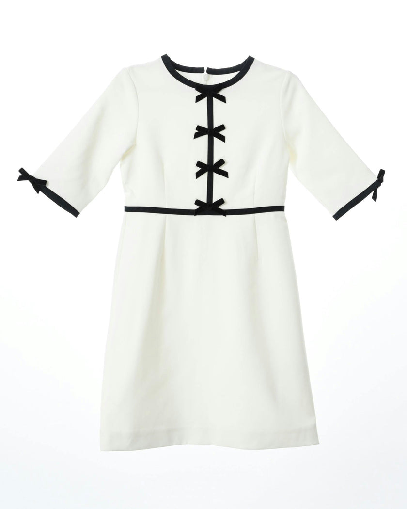 Anais bow dress (ivory)
