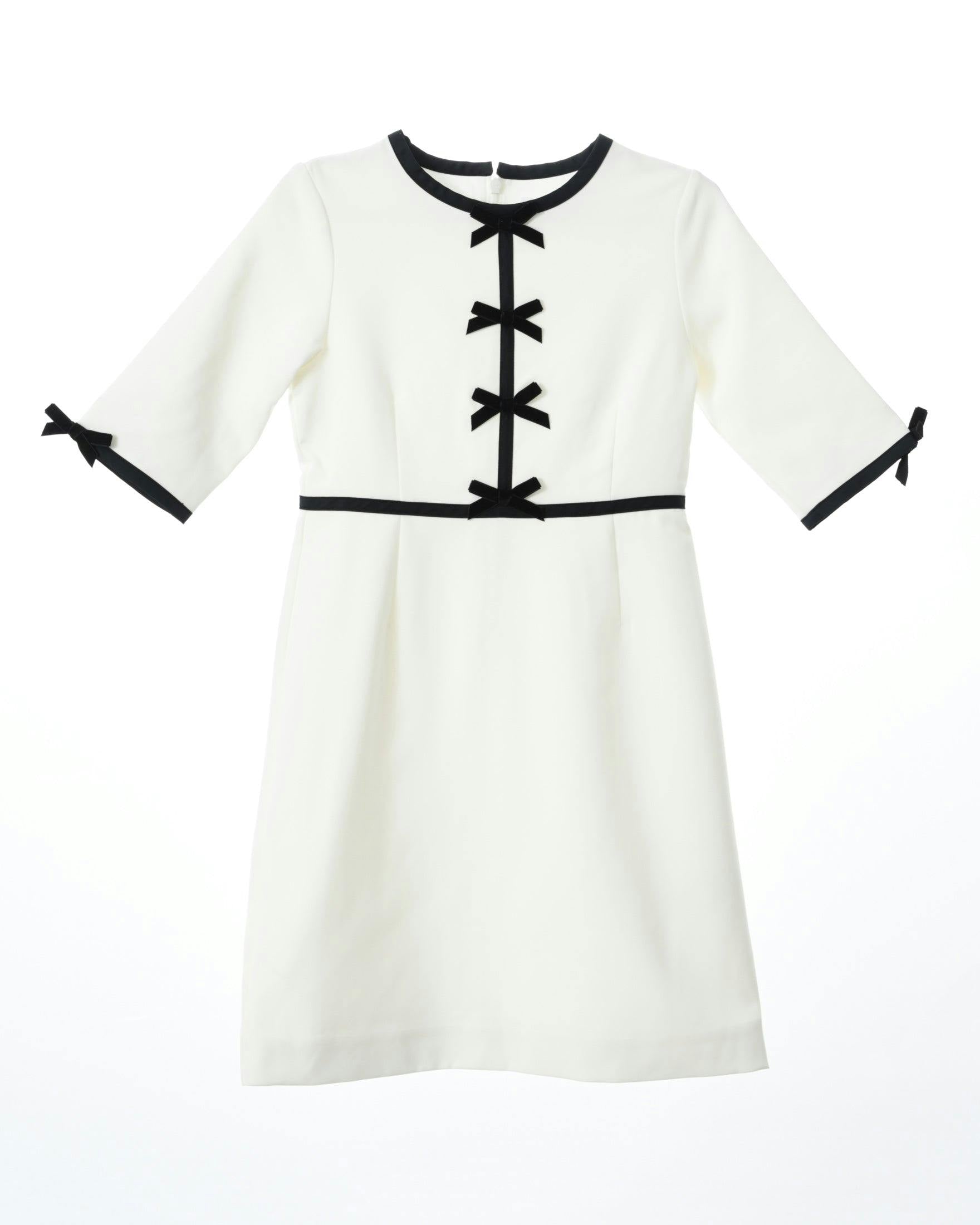 Anais bow dress (ivory)