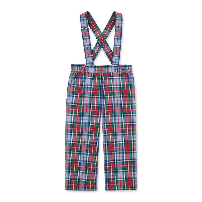 Plaid Pant With Removable Suspenders