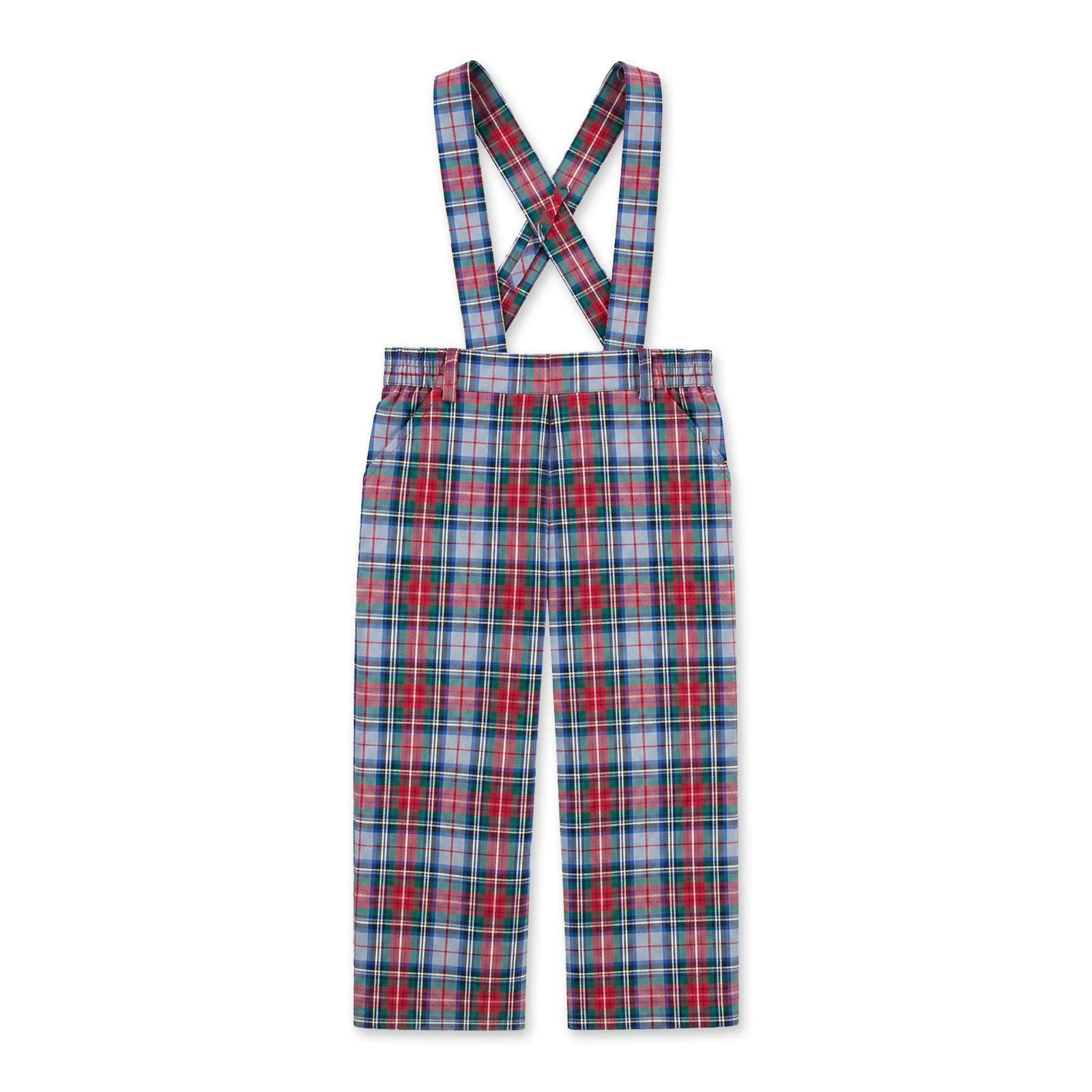Plaid Pant With Removable Suspenders