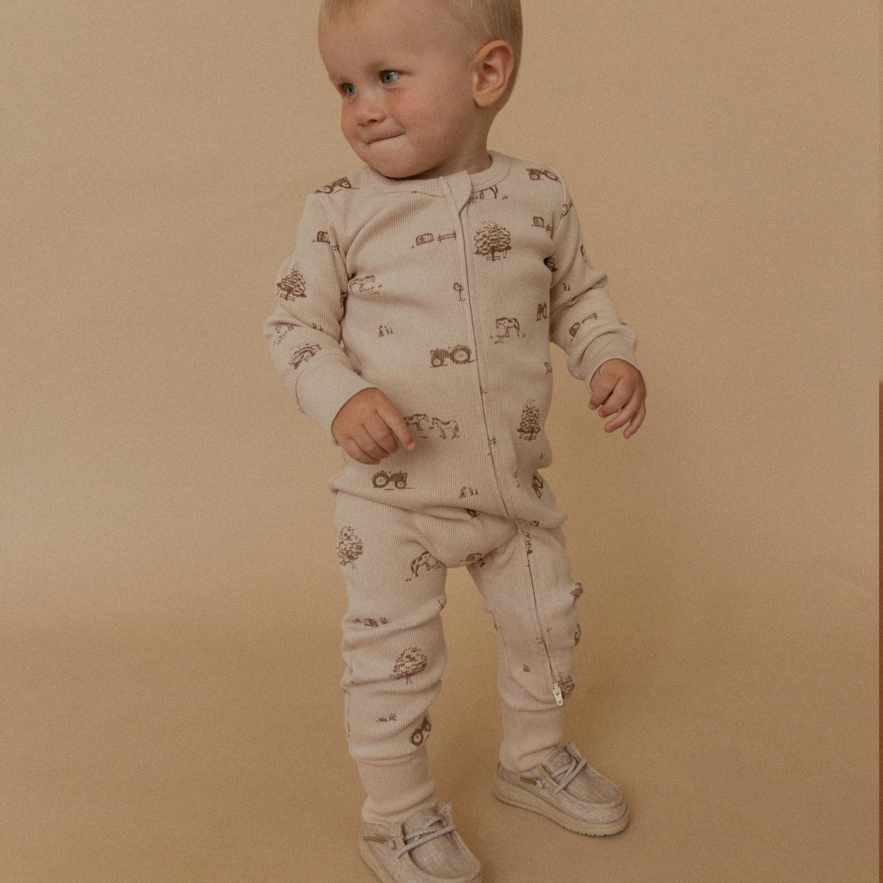 Organic 2-Way Zip Romper
