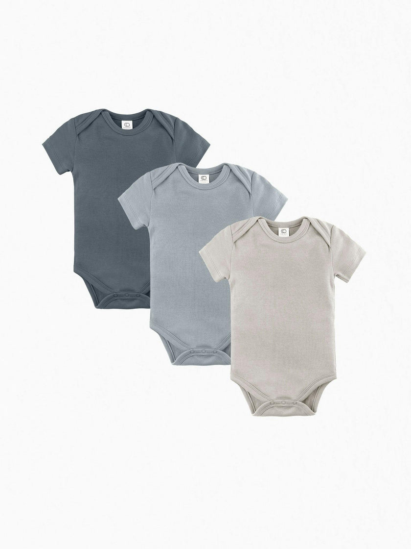 3-Pack Classic Short Sleeve Bodysuit Bundle