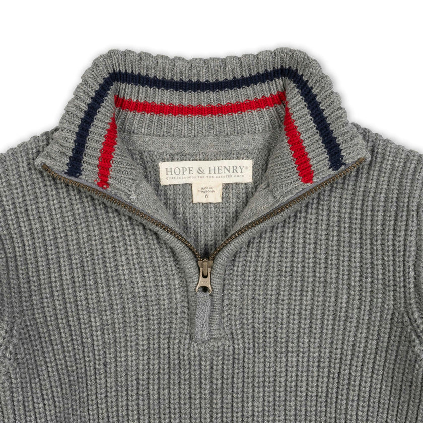 Organic Half Zip Sweater