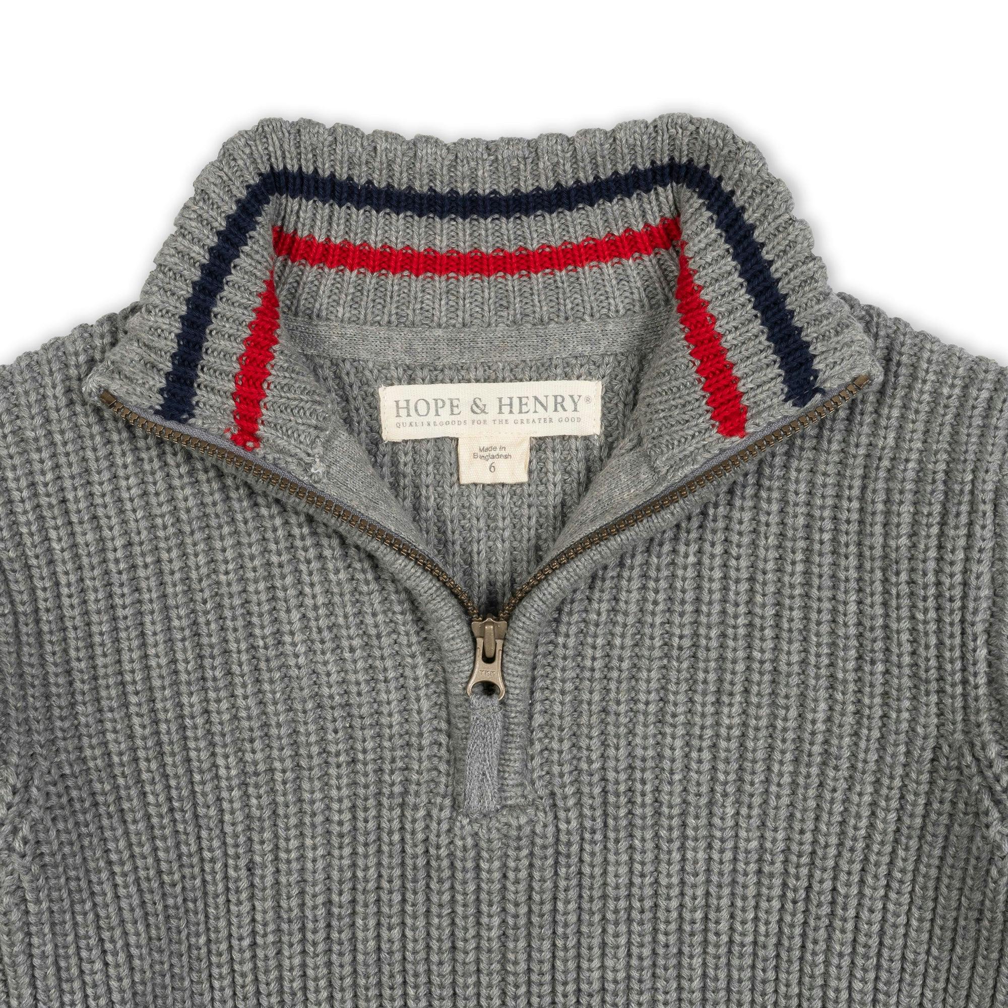 Organic Half Zip Sweater