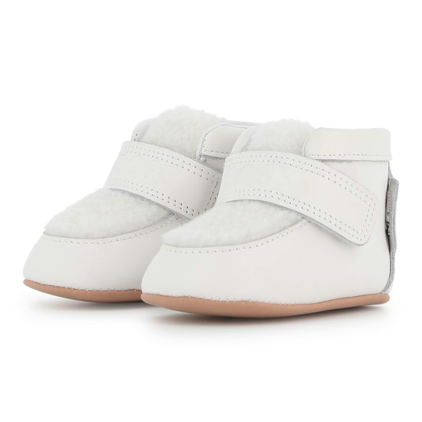 Ivory Baby Velcro Shoes