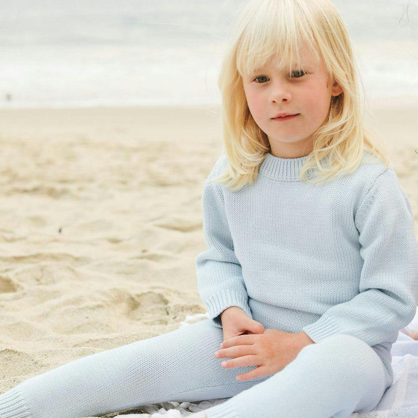 Light Blue Knit Pant