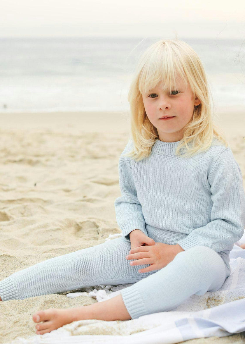 Light Blue Knit Pant